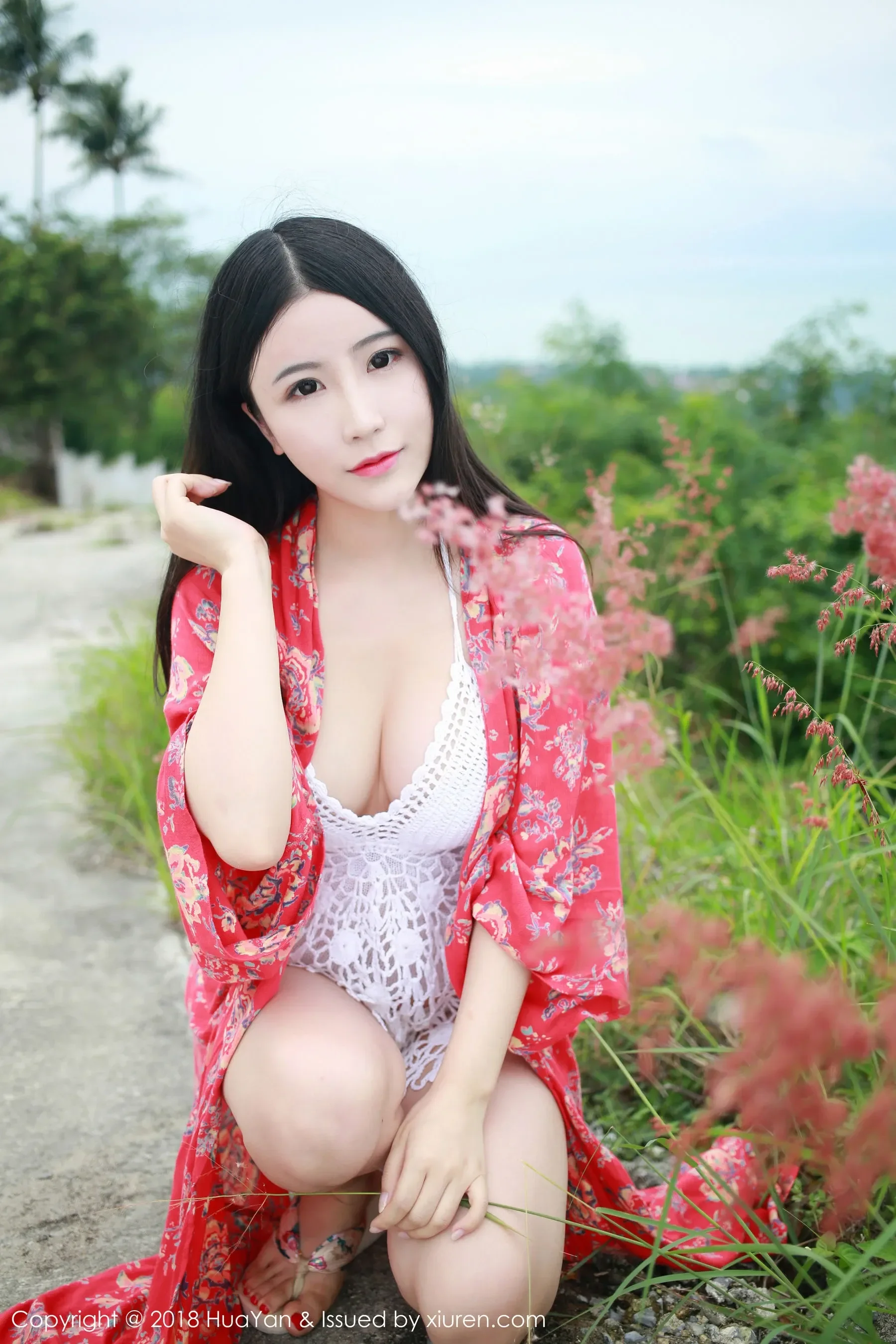 谢芷馨Sindy《泰国苏梅岛旅拍》第2套 花の颜 Vol.055 - 妍画集-妍画集