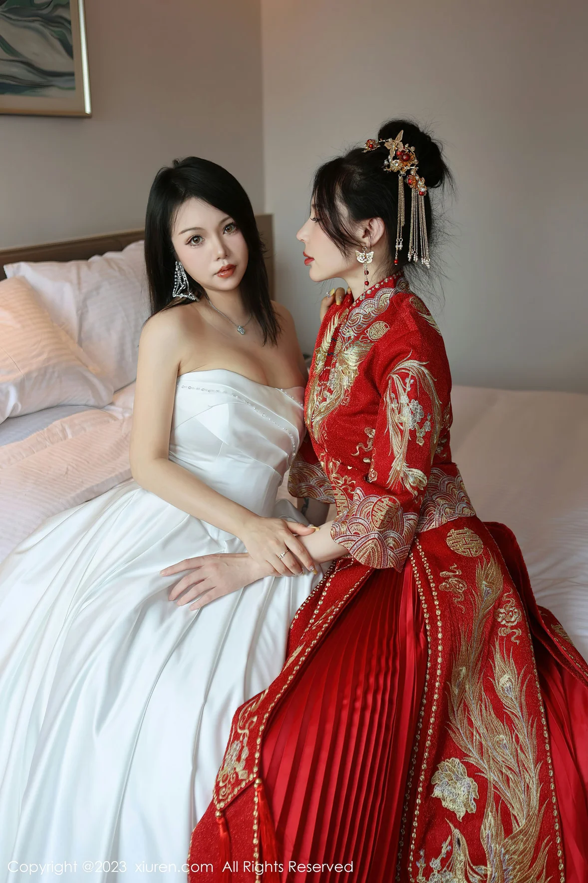 XiuRen 秀人 No.6957 曼柔两位性感女神模特合集写真 [86P]插图2