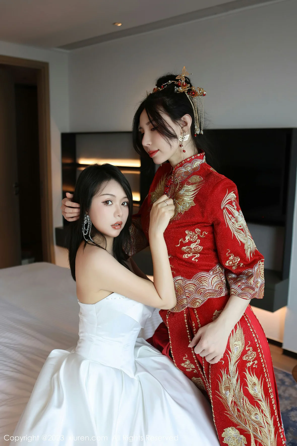 XiuRen 秀人 No.6957 曼柔两位性感女神模特合集写真 [86P]插图7