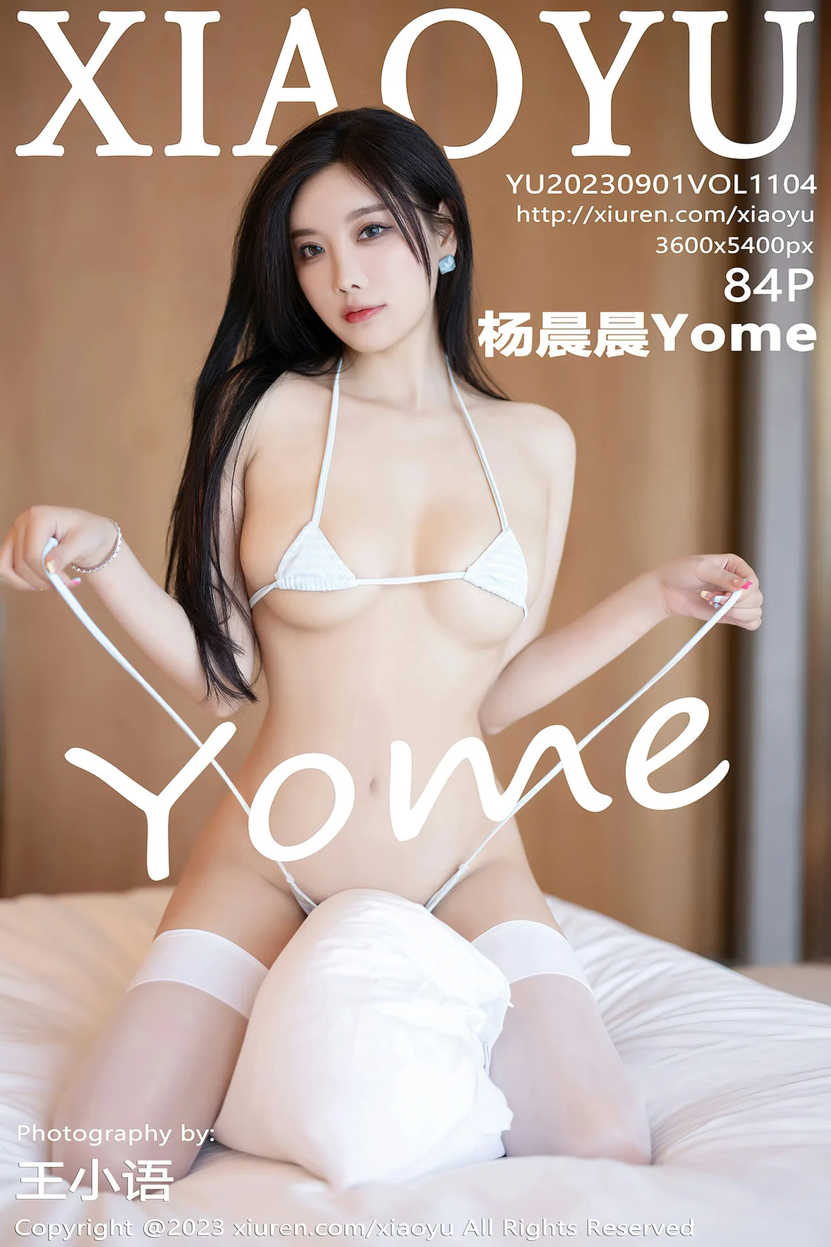 语画 Vol.1104 杨晨晨Yome 白色丝袜性感写真 [85P]插图84