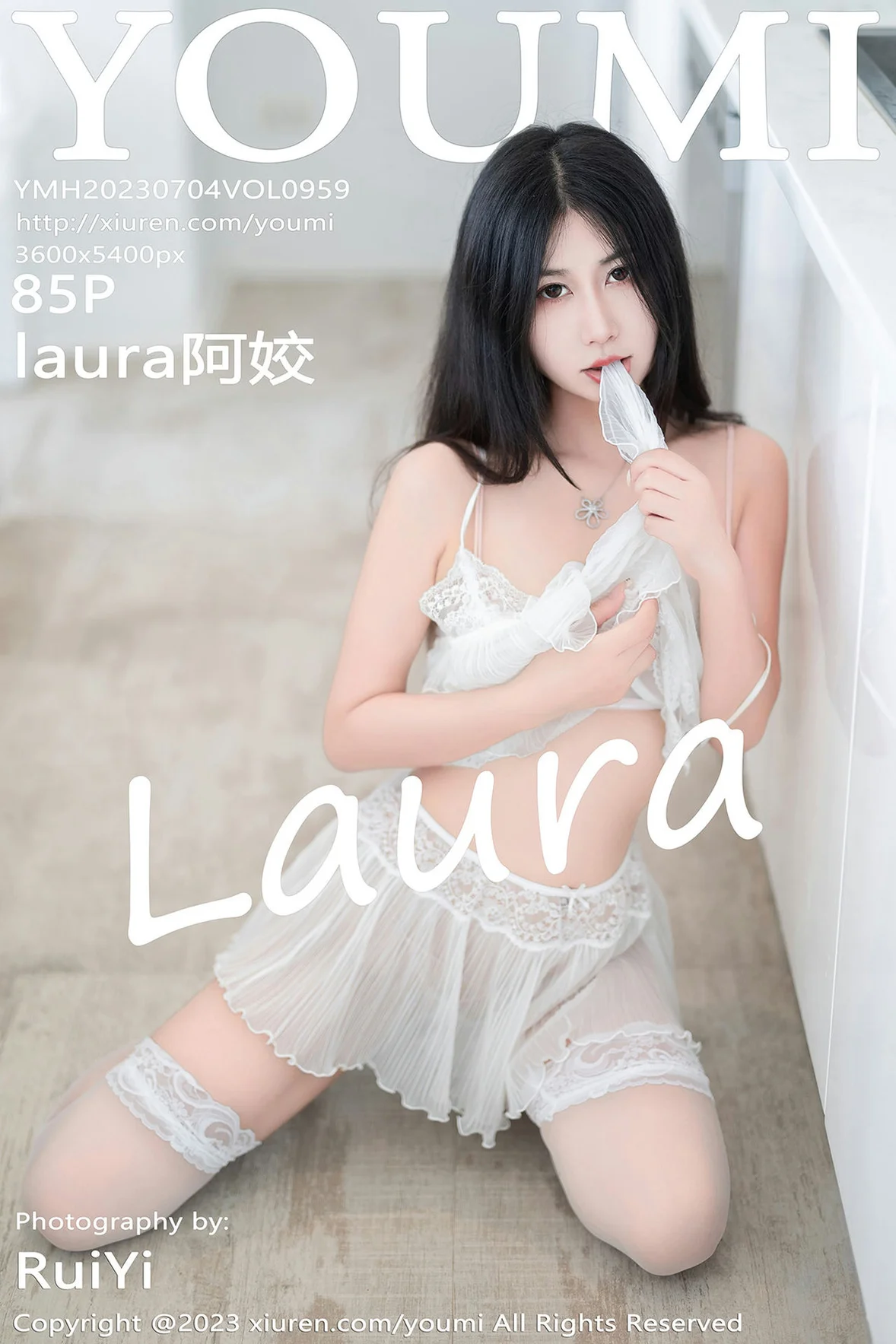 尤蜜荟 Vol.959 laura阿姣 白色网纱服饰泰国旅拍 [86P]插图85