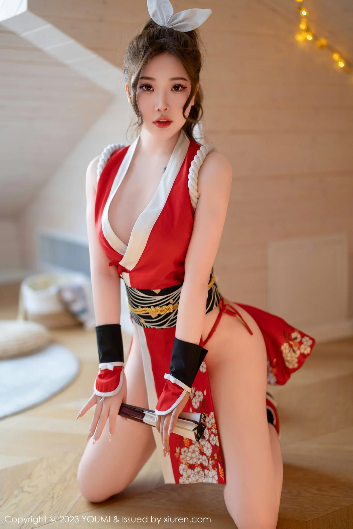 YOUMI 尤蜜荟 Vol.962 小海臀Rena 不知火舞cosplay性感写真 [71P]插图4