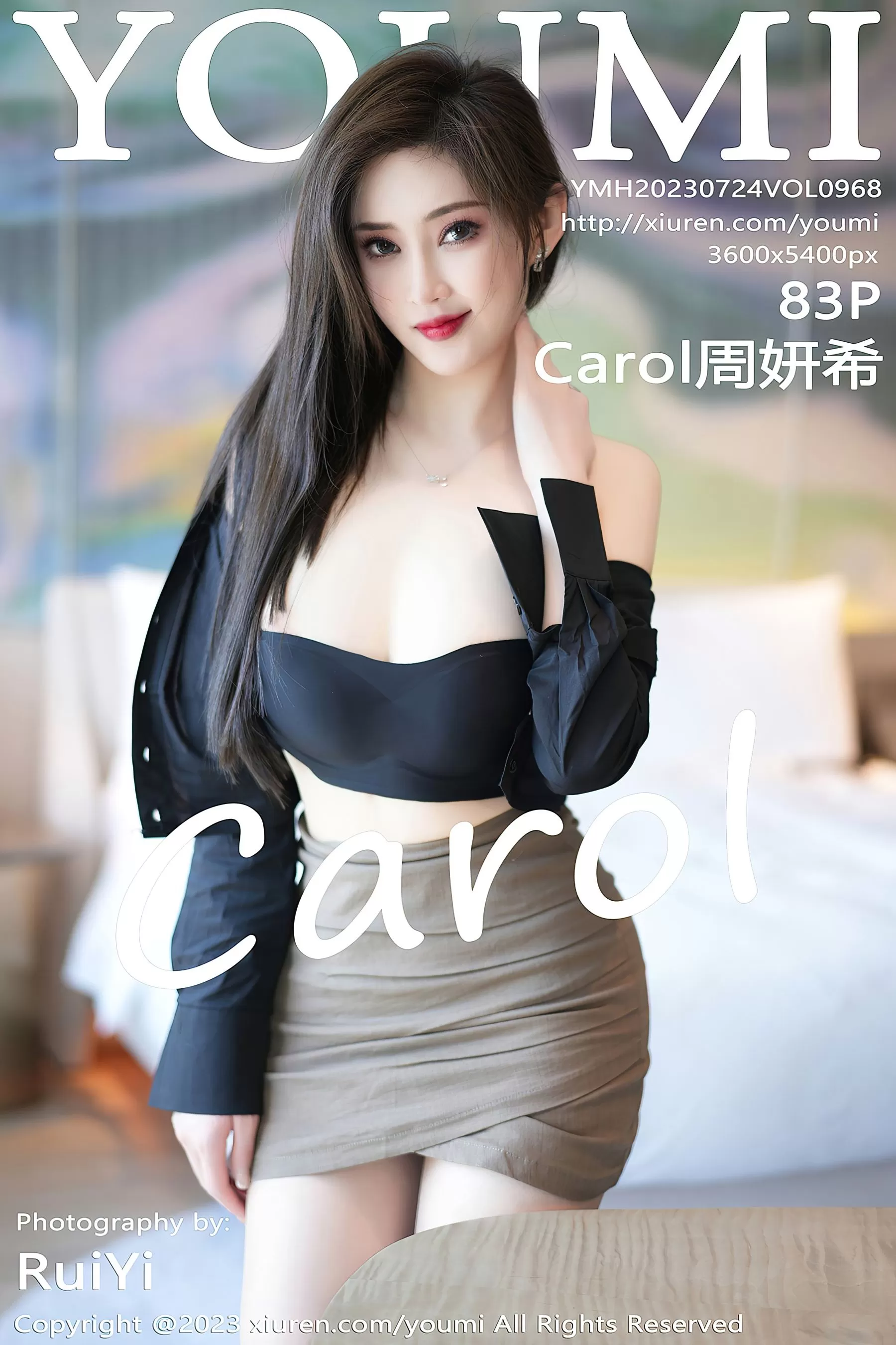 尤蜜荟 VOL.968 Carol周妍希 短裙黑丝 [83P]插图83